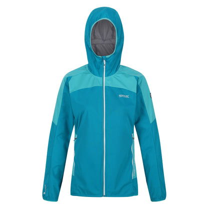 Enamel-Turquoise - Front - Regatta Womens-Ladies Tarvos IV Softshell Jacket