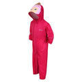 Pink-Fuchsia - Lifestyle - Regatta Childrens-Kids Charco Princess Waterproof Puddle Suit