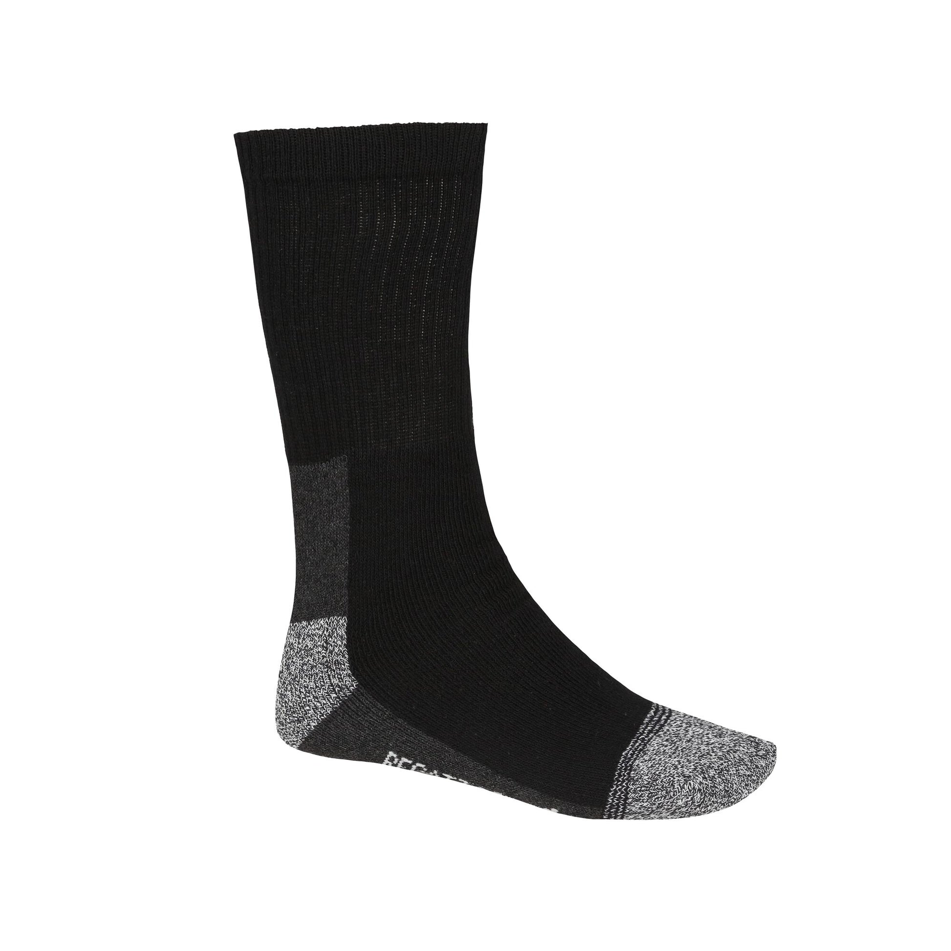 Black - Back - Regatta Professional Mens Boot Socks (Pack of 5)