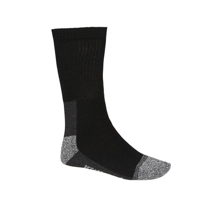 Black - Back - Regatta Professional Mens Boot Socks (Pack of 5)