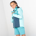 Meadowbrook Green-Aqua Splash - Back - Dare 2B Childrens-Kids In The Lead III Recycled Waterproof Jacket