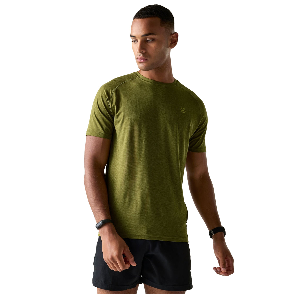 Nephrite Green - Side - Dare 2B Mens Persist Marl T-Shirt