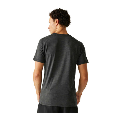 Black - Back - Dare 2B Mens Persist Marl T-Shirt