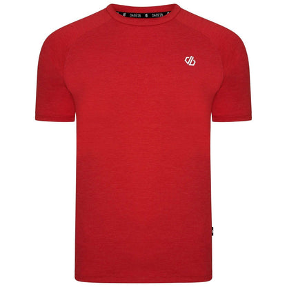 Danger Red - Front - Dare 2B Mens Persist Marl T-Shirt