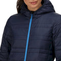 Navy-French Blue - Pack Shot - Regatta Professional Womens-Ladies Packaway Insulated Jacket