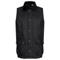 Black - Front - Regatta Professional Mens Waxed Body Warmer