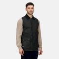 Black - Back - Regatta Professional Mens Waxed Body Warmer