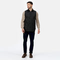 Black - Side - Regatta Professional Mens Waxed Body Warmer