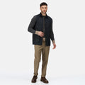 Navy - Side - Regatta Professional Mens Waxed Body Warmer