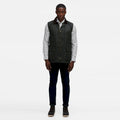 Dark Khaki - Side - Regatta Professional Mens Waxed Body Warmer