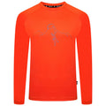 Burnt Salmon - Front - Dare 2B Mens Righteous II Mountain Climbing Recycled Long-Sleeved T-Shirt