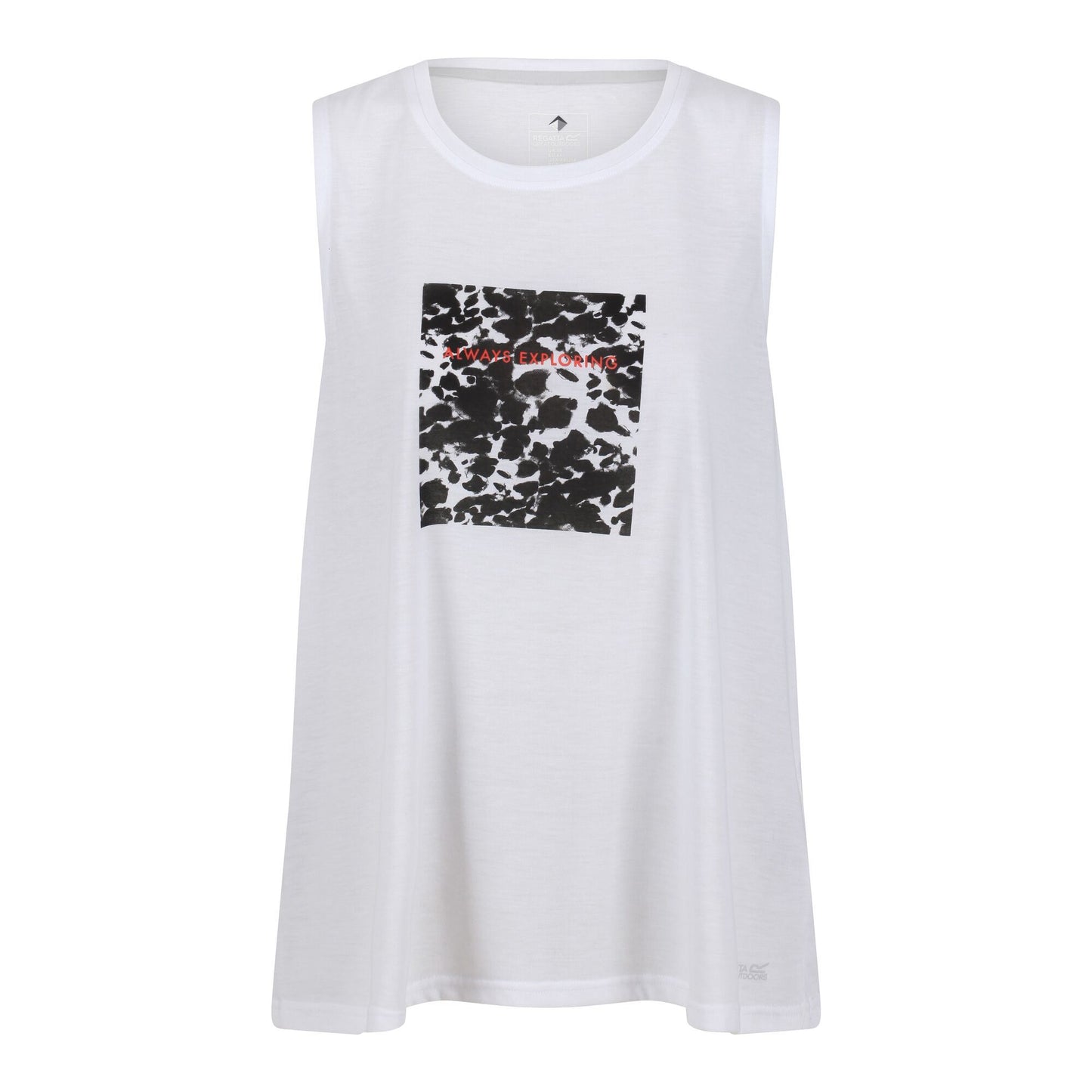 White - Front - Regatta Womens-Ladies Freedale Motif Tank Top