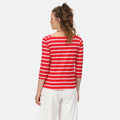 True Red-White - Lifestyle - Regatta Womens-Ladies Polexia Stripe T-Shirt