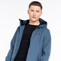 Orion Grey - Close up - Dare 2B Mens Stay Ready Recycled Waterproof Jacket