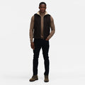 Black - Back - Regatta Mens Faversham Fleece Body Warmer