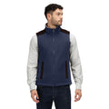 Navy - Side - Regatta Mens Faversham Fleece Body Warmer