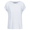 White - Front - Regatta Womens-Ladies Adine Stripe T-Shirt