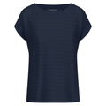 Navy - Front - Regatta Womens-Ladies Adine Stripe T-Shirt