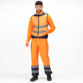 Orange-Navy - Lifestyle - Regatta Professional Mens Baffled High-Vis Body Warmer