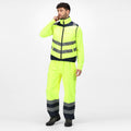 Yellow-Navy - Lifestyle - Regatta Professional Mens Baffled High-Vis Body Warmer
