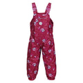 Raspberry Radiance - Front - Regatta Childrens-Kids Wonder Peppa Pig Unicorn Waterproof Dungarees