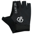 Black - Back - Dare 2B Mens Pedal Out Fingerless Suede Gloves