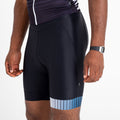 Black - Pack Shot - Dare 2B Mens Virtuous Wool Effect Cycling Shorts