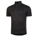 Black - Side - Dare 2B Mens Pedal It Out Lightweight Jersey