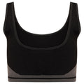 Black-Charcoal Grey - Pack Shot - Dare 2B Womens-Ladies Don´t Sweat It Recycled Bikini Top