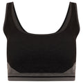 Black-Charcoal Grey - Front - Dare 2B Womens-Ladies Don´t Sweat It Recycled Bikini Top