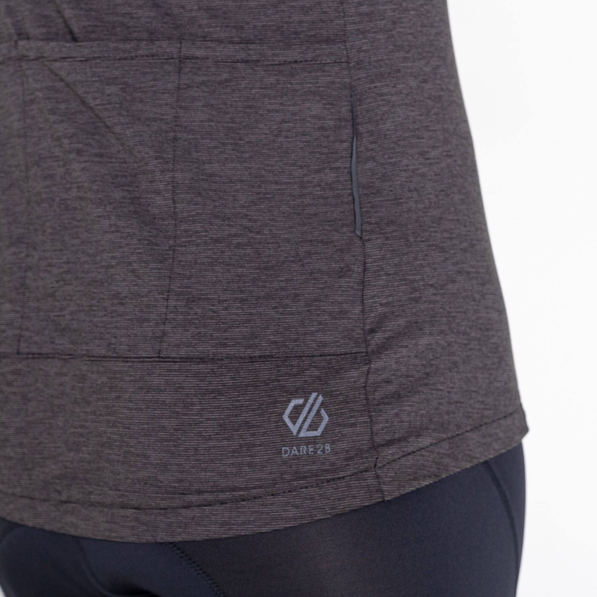 Black - Lifestyle - Dare 2B Womens-Ladies Pedal Through It Marl Lightweight Jersey