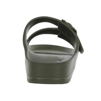 Dark Khaki - Side - Regatta Mens Brooklyn Dual Straps Sandals
