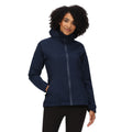 Navy - Side - Regatta Womens-Ladies Rolton Waterproof Jacket