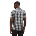 Black - Lifestyle - Regatta Mens Mindano VI Checked Short-Sleeved Shirt
