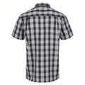 Black - Pack Shot - Regatta Mens Mindano VI Checked Short-Sleeved Shirt