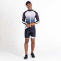 Black - Back - Dare 2B Mens AEP Virtuous Underlined Long-Sleeved Cycling Jersey