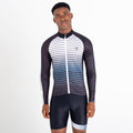 Black - Lifestyle - Dare 2B Mens AEP Virtuous Underlined Long-Sleeved Cycling Jersey