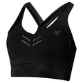 Black - Close up - Dare 2B Womens-Ladies Crystallize Sports Bra