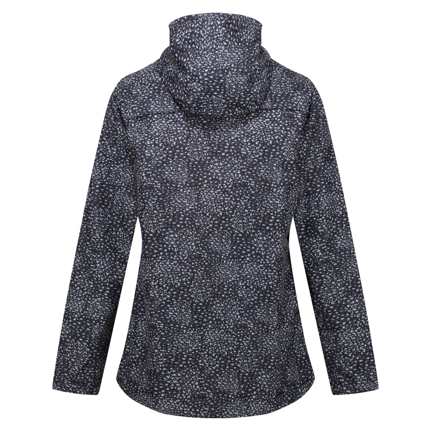 Black - Pack Shot - Regatta Womens-Ladies Bayarma Abstract Lightweight Waterproof Jacket