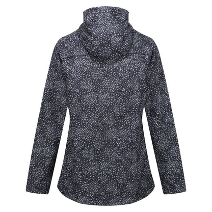 Black - Pack Shot - Regatta Womens-Ladies Bayarma Abstract Lightweight Waterproof Jacket
