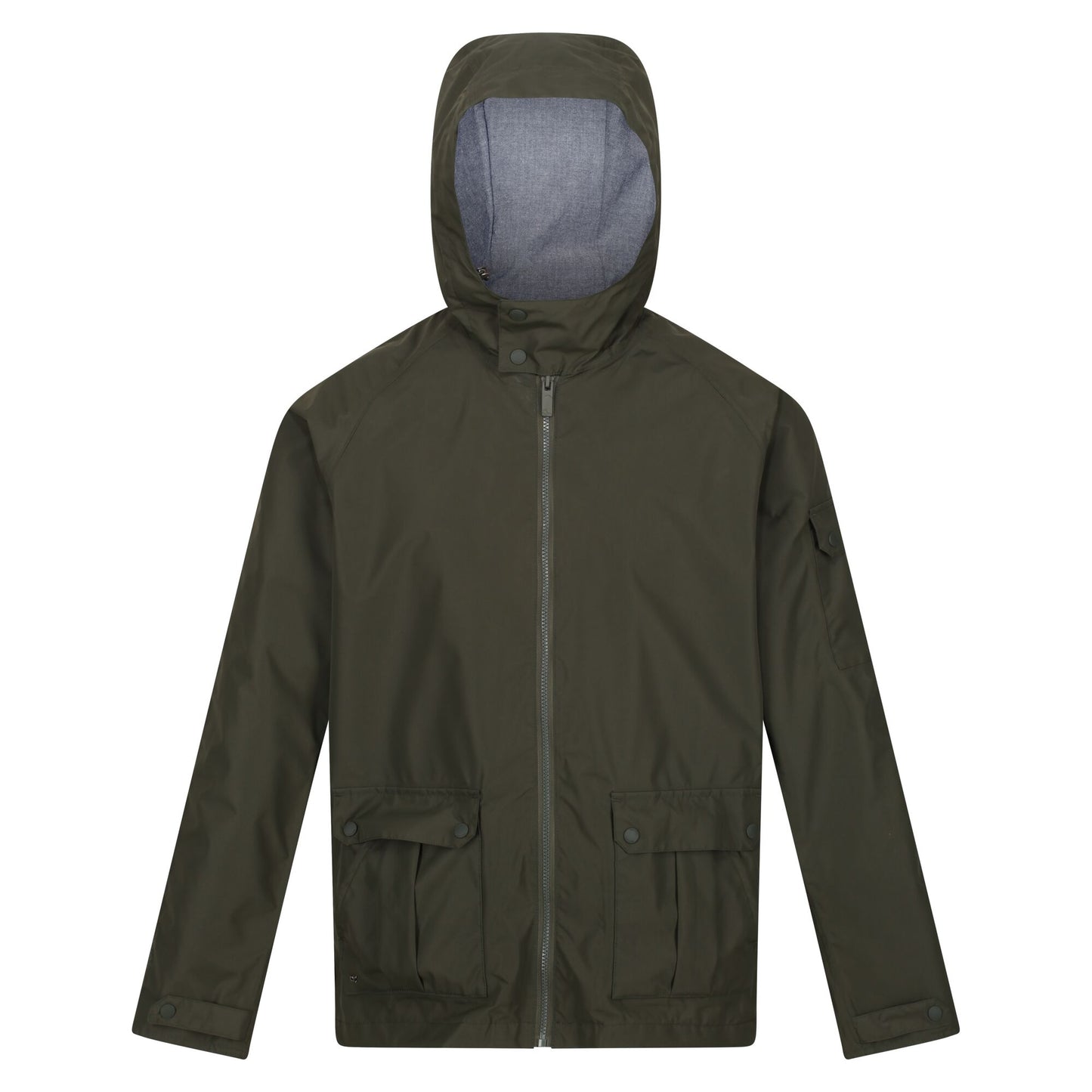 Dark Khaki - Front - Regatta Mens Bergen Waterproof Jacket