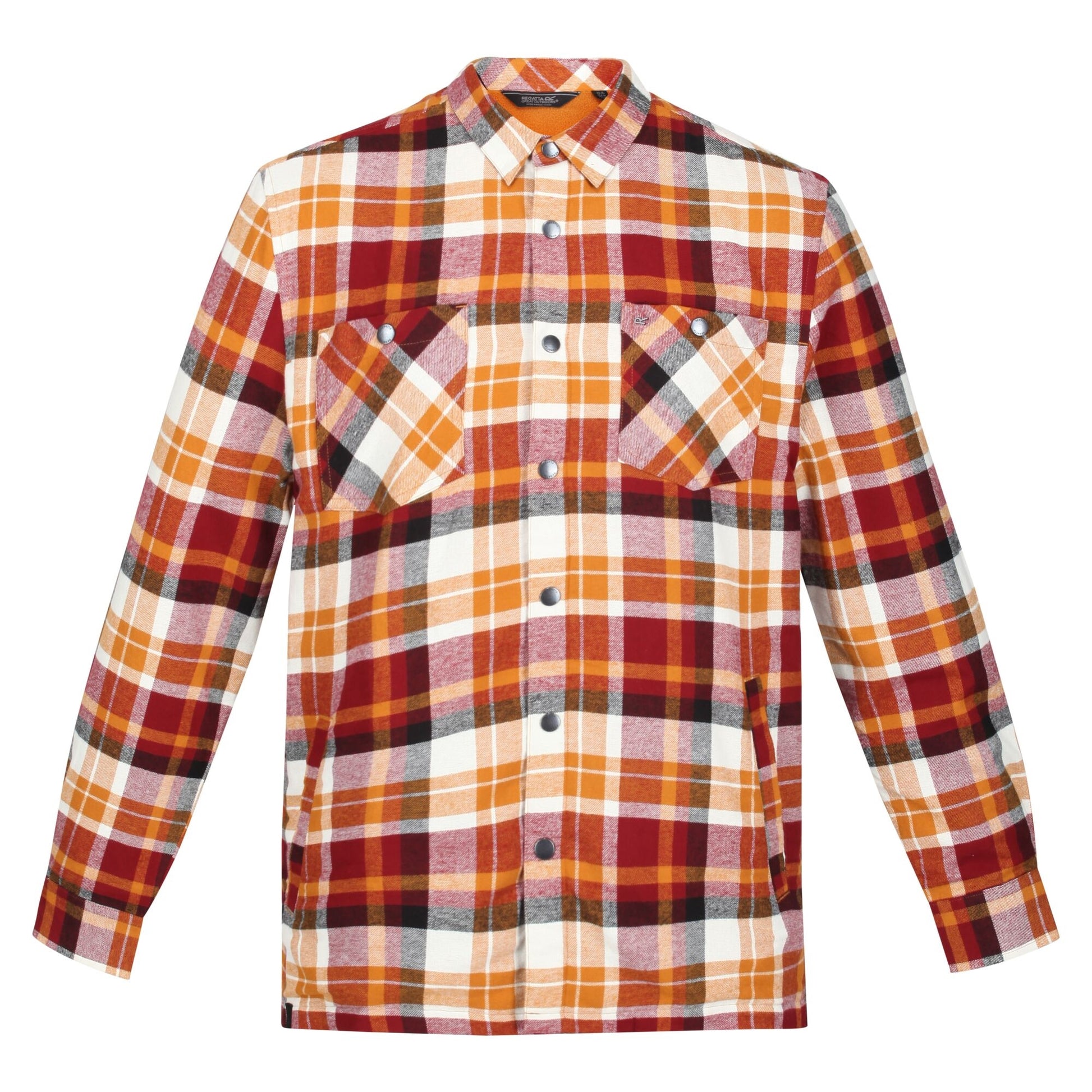 Cathay Spice - Front - Regatta Mens Thamos Checked Long-Sleeved Shirt