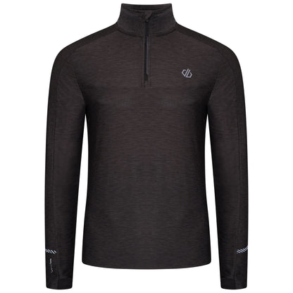 Black Marl - Front - Dare 2B Mens Power Up II Lightweight Jersey