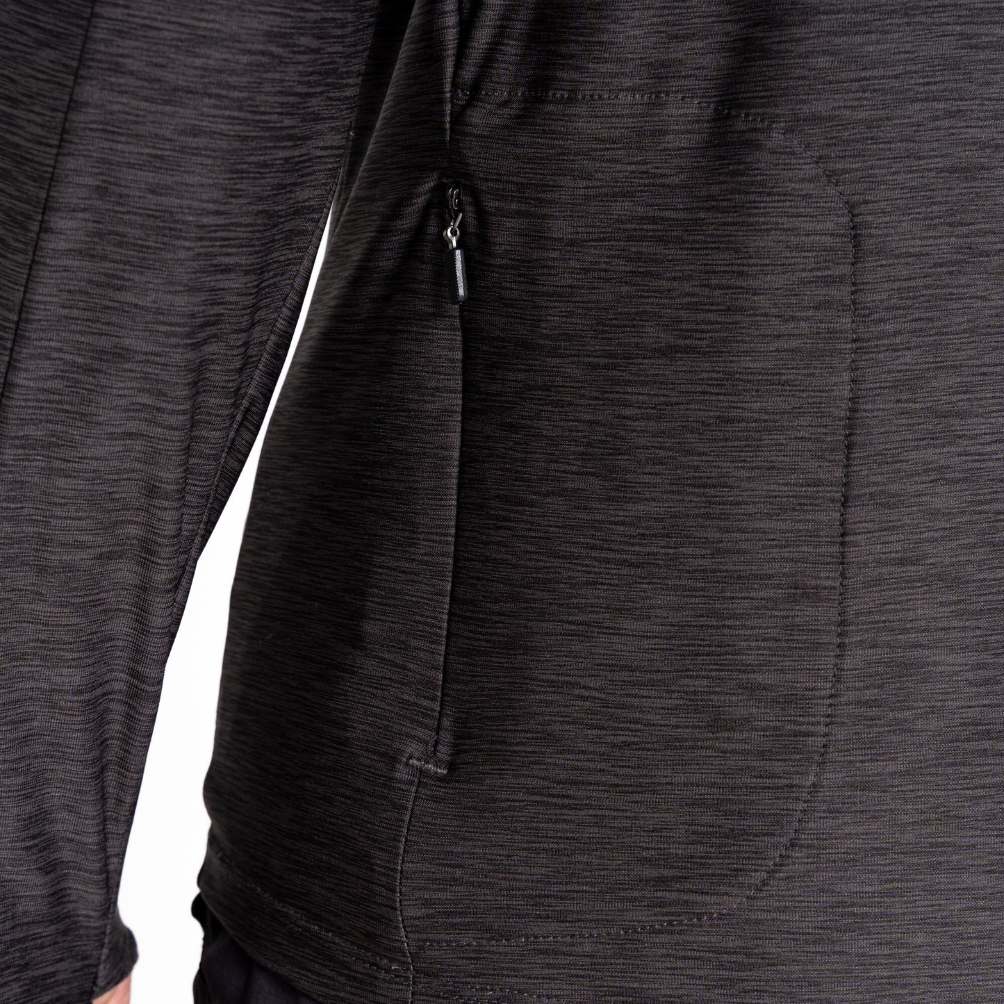 Black Marl - Lifestyle - Dare 2B Mens Power Up II Lightweight Jersey