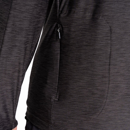 Black Marl - Lifestyle - Dare 2B Mens Power Up II Lightweight Jersey