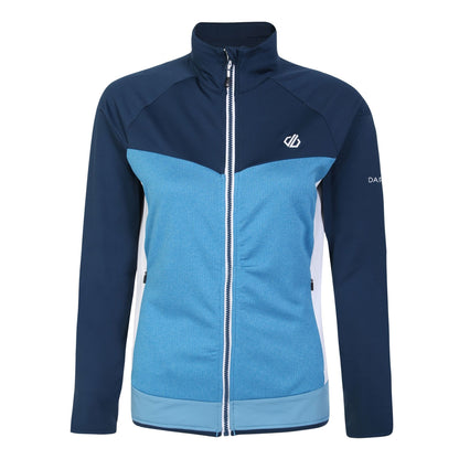 Niagra Blue-Moonlight Denim - Front - Dare 2B Womens-Ladies Elation II Core Stretch Recycled Fleece