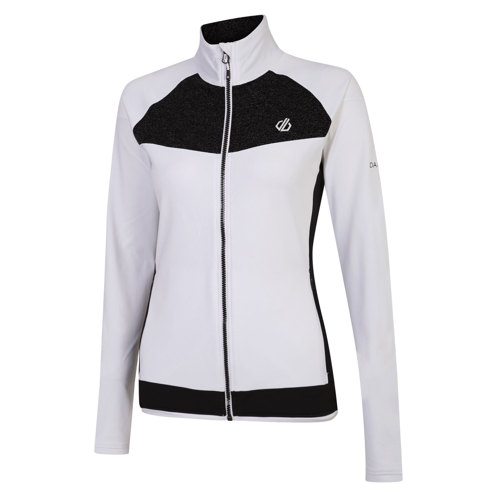White-Black - Back - Dare 2B Womens-Ladies Elation II Core Stretch Recycled Fleece