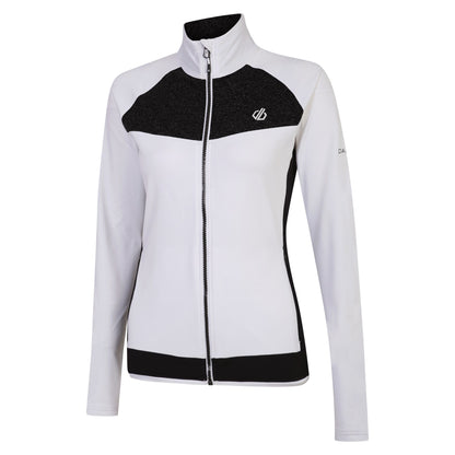 White-Black - Back - Dare 2B Womens-Ladies Elation II Core Stretch Recycled Fleece