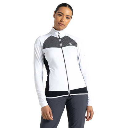 White-Black - Lifestyle - Dare 2B Womens-Ladies Elation II Core Stretch Recycled Fleece