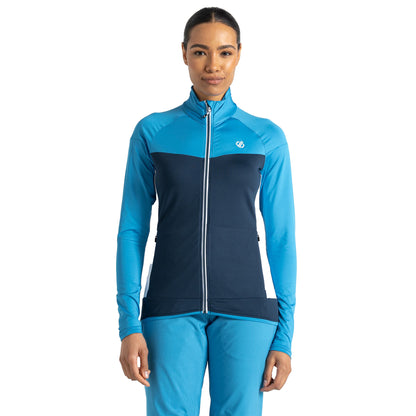 Moonlight Denim-Swedish Blue - Side - Dare 2B Womens-Ladies Elation II Core Stretch Recycled Fleece